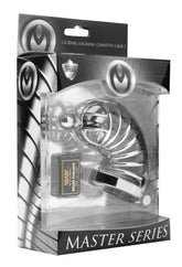 Asylum 6 Ring Locking Chastity Cage Male Chastity